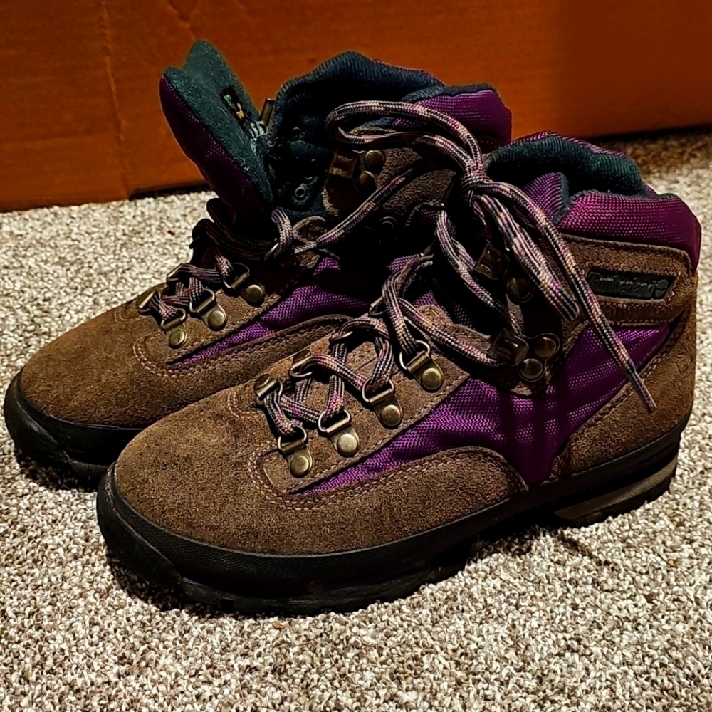 Women's Vintage Timberland Euro Hiker Suede Boot. Size 6.5.